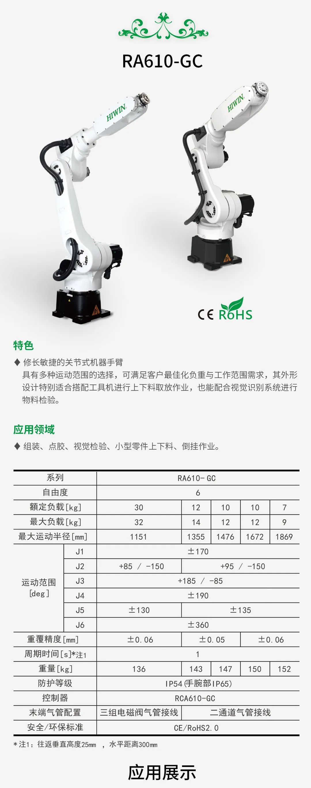 上銀關(guān)節(jié)式機(jī)器人